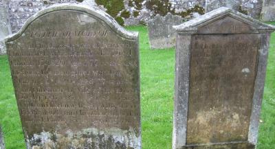 View of cleaned Hindmarsh gravestones